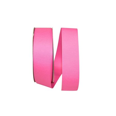 RELIANT RIBBON 1.5 in. 50 Yards Grosgrain Texture Ribbon, Hot Pink 5200-904-09K